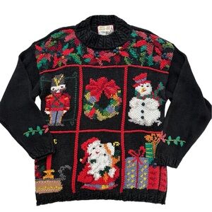 Vintage Crystal Kobe Christmas Sweater